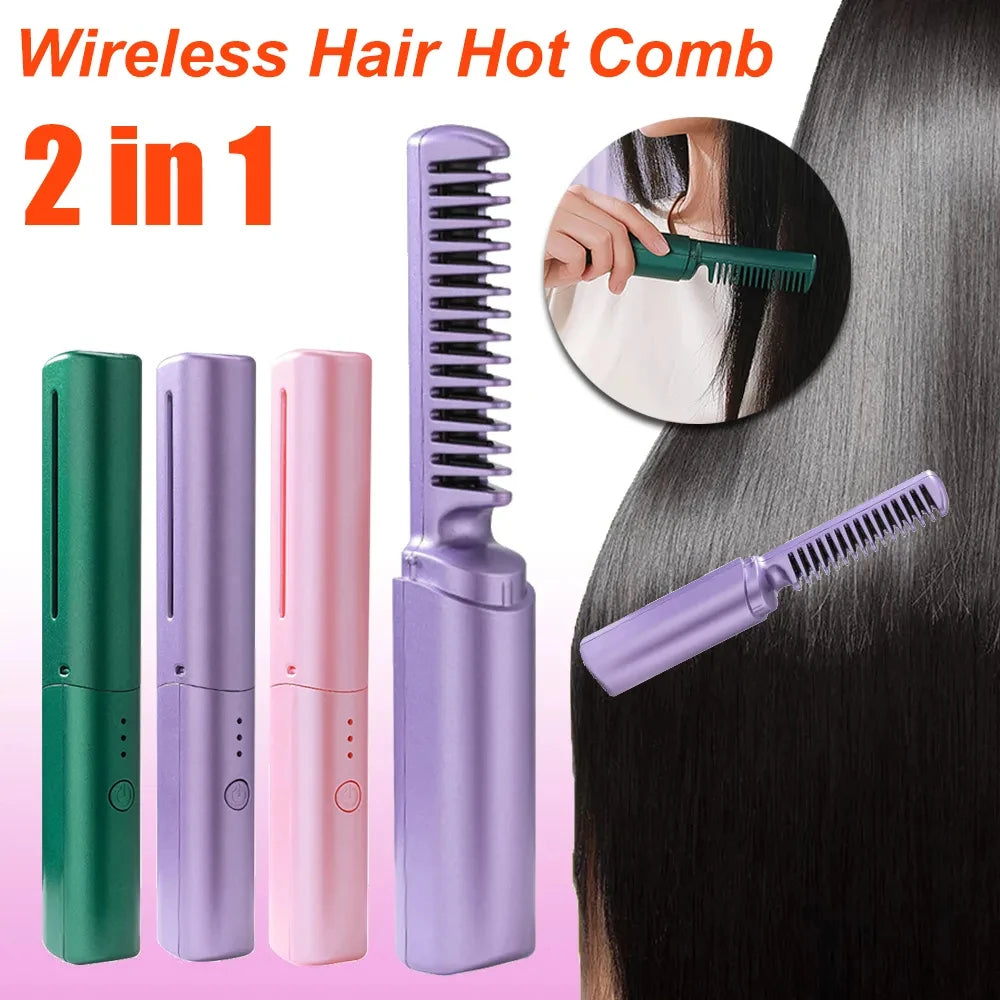 Velora™ wireless hair straightener, curler